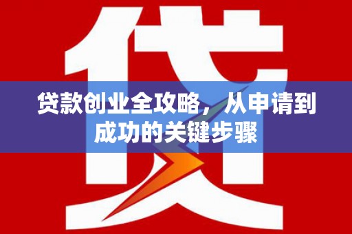 攸县贷款创业全攻略，从申请到成功的关键步骤