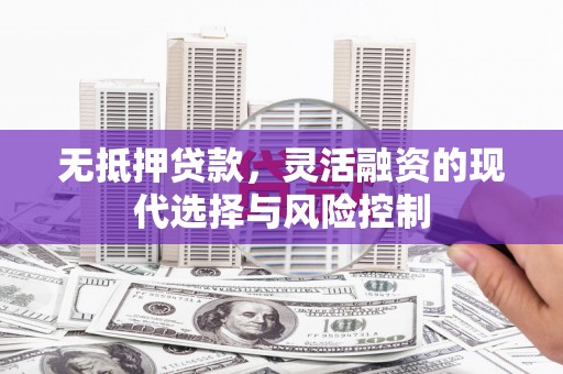 攸县无抵押贷款，灵活融资的现代选择与风险控制