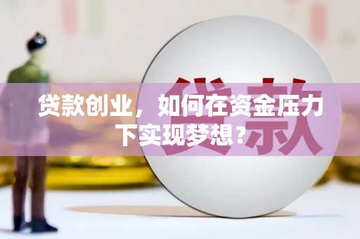 攸县贷款创业，如何在资金压力下实现梦想？