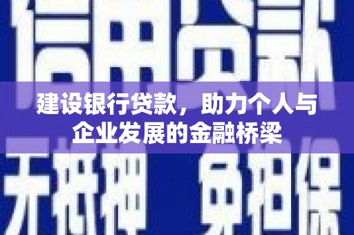 攸县建设银行贷款，助力个人与企业发展的金融桥梁