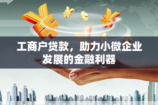 攸县工商户贷款，助力小微企业发展的金融利器