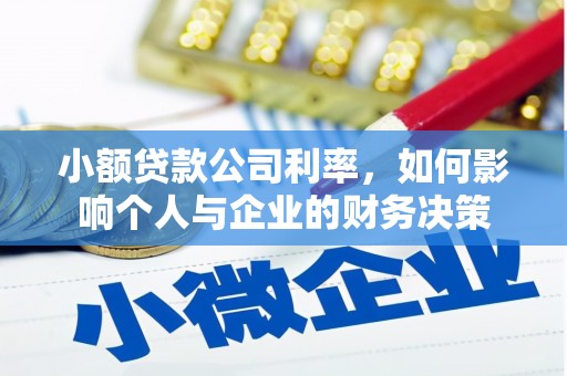 攸县小额贷款公司利率，如何影响个人与企业的财务决策