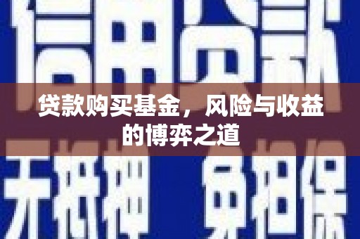 攸县贷款购买基金，风险与收益的博弈之道