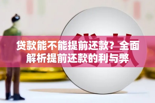 攸县贷款能不能提前还款？全面解析提前还款的利与弊