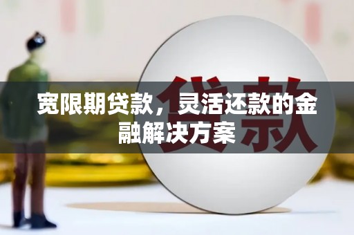 攸县宽限期贷款，灵活还款的金融解决方案