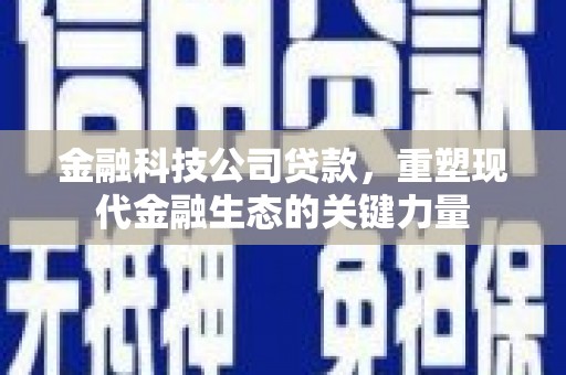 攸县金融科技公司贷款，重塑现代金融生态的关键力量