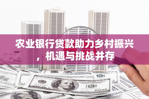 攸县农业银行贷款助力乡村振兴，机遇与挑战并存