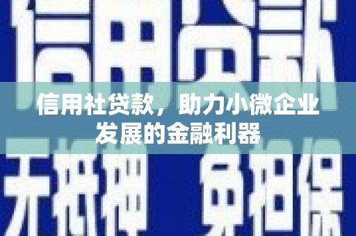 攸县信用社贷款，助力小微企业发展的金融利器