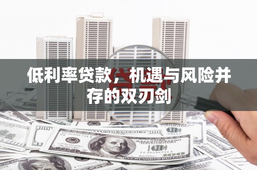 攸县低利率贷款，机遇与风险并存的双刃剑